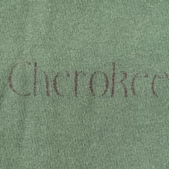 Vintage 90s Native-American Cherokee Shirt Large 22x26 Sun-Faded - Picture 10 of 14